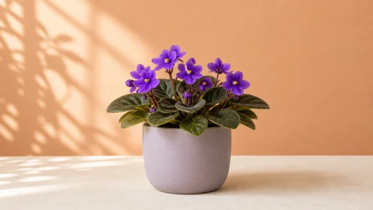 African Violet in a pot