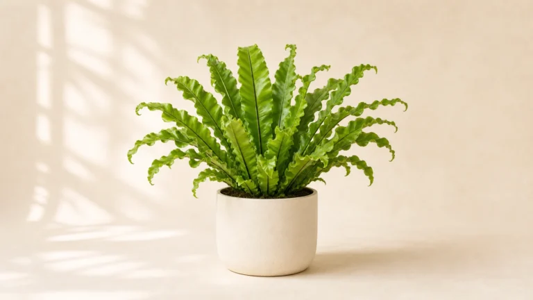 Bird's-nest Fern in a pot