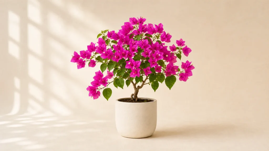 Bougainvillea in a pot