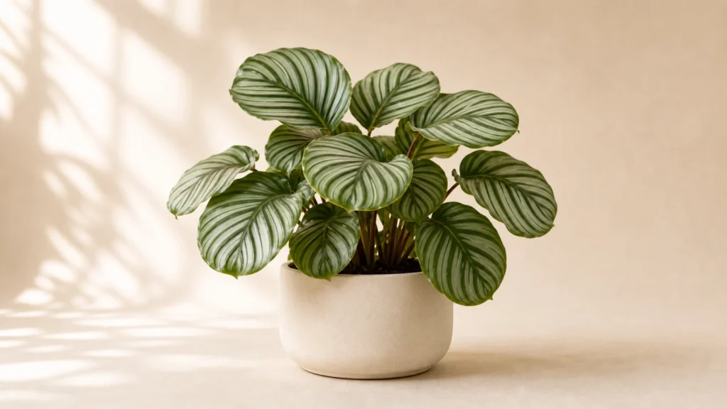 Calathea Orbifolia in a pot