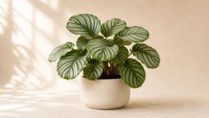 Calathea Orbifolia in a pot
