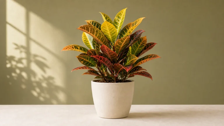 Croton in a pot