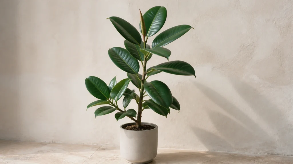 Robusta Rubber Plant in a pot