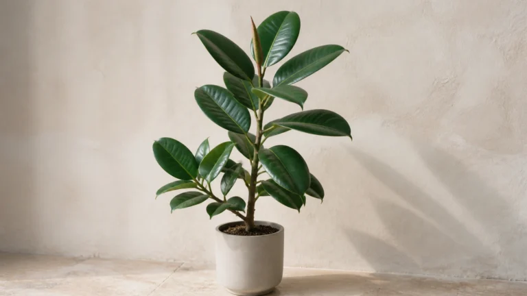 Robusta Rubber Plant in a pot