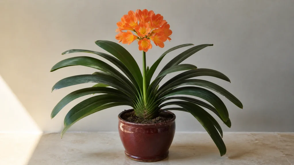 Clivia in a pot