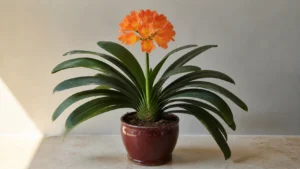 Clivia in a pot
