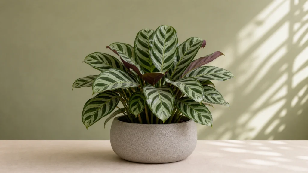Fishbone Prayer Plant in a pot