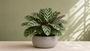 Fishbone Prayer Plant in a pot