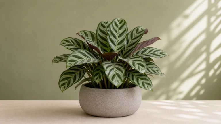 Fishbone Prayer Plant in a pot