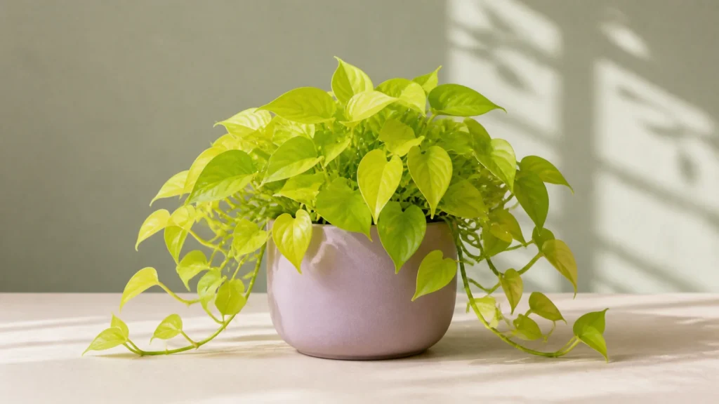 Neon Pothos in a pot