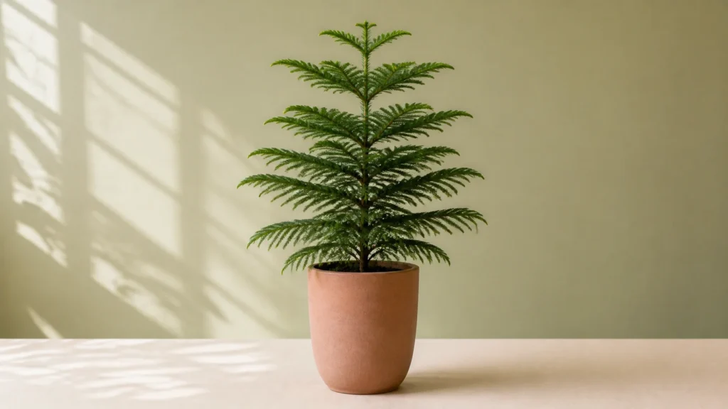 Norfolk Island Pine in a pot