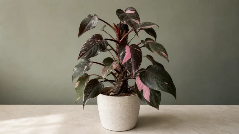 Pink Princess Philodendron in a pot