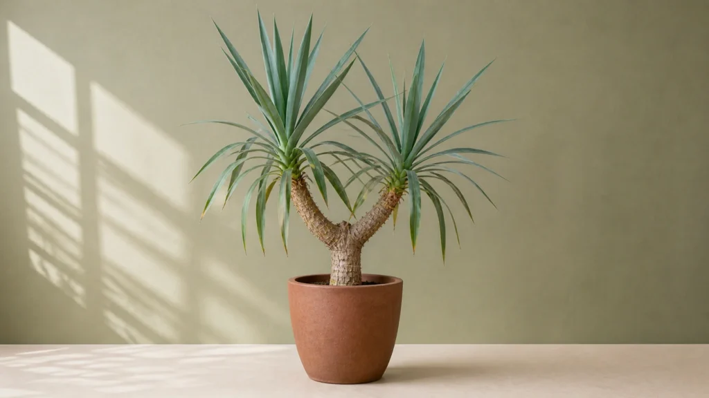 Spineless Yucca in a pot