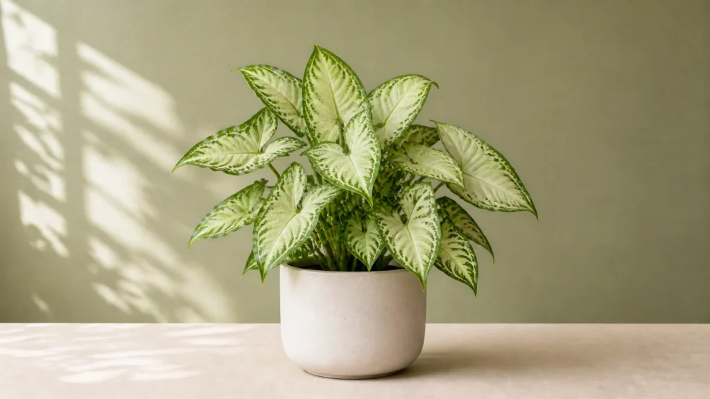 Syngonium ‘White Butterfly’ in a pot