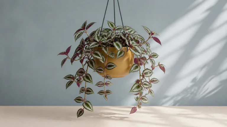 Tradescantia Zebrina in a pot