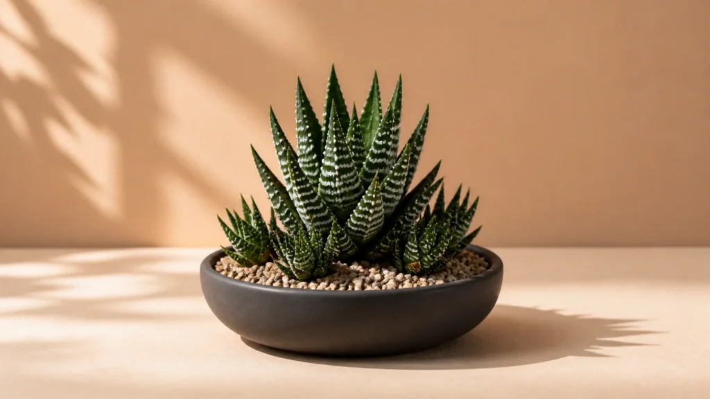 Zebra Haworthia in a pot