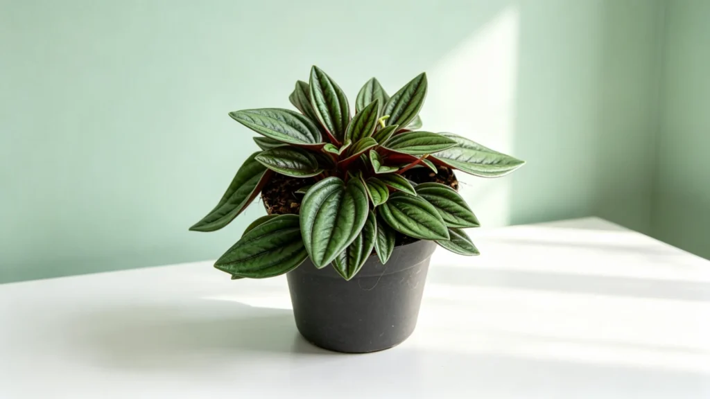 Peperomia Rosso in a pot