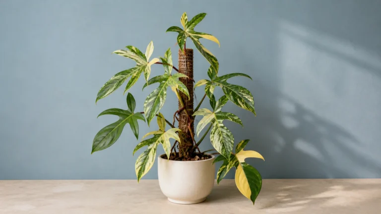 Philodendron 'Florida Beauty' in a pot