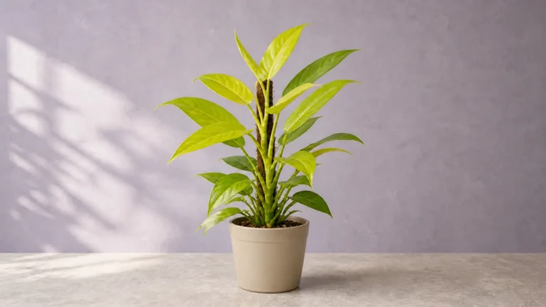 Philodendron 'Malay Gold' in a pot