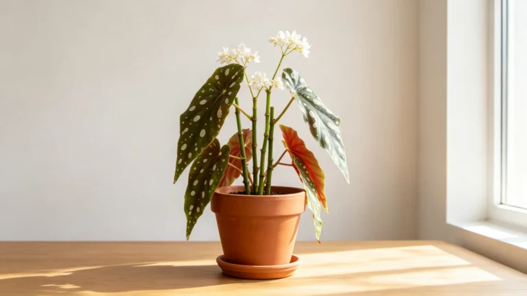 Polka Dot Begonia in a pot